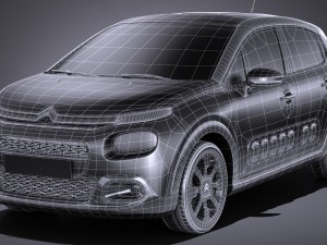 Citroen C3 2017 Modèle 3D