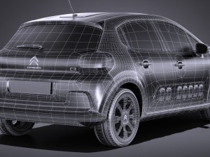 Citroen C3 2017 Modèle 3D