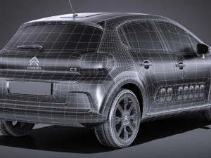 Citroen C3 2017 3D Model