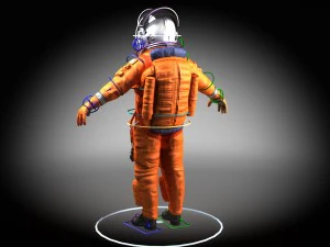 Aces - US Advanced Crew Escape Suit 3D Model
