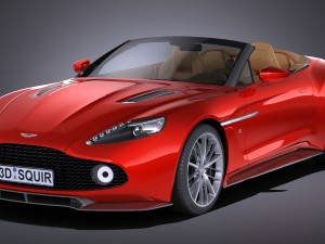 Aston Martin Vanquish Zagato Volante 2017 3D Model