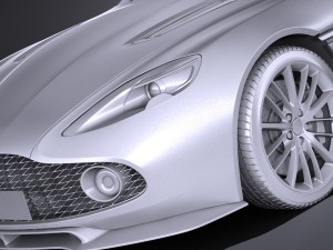 Aston Martin Vanquish Zagato Volante 2017 3D Model