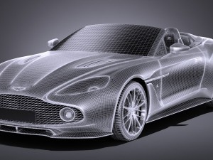 Aston Martin Vanquish Zagato Volante 2017 3D Model