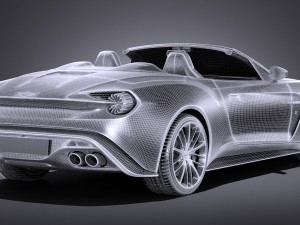 Aston Martin Vanquish Zagato Volante 2017 3D Model