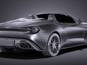 Aston Martin Vanquish Zagato Volante 2017 3D Model