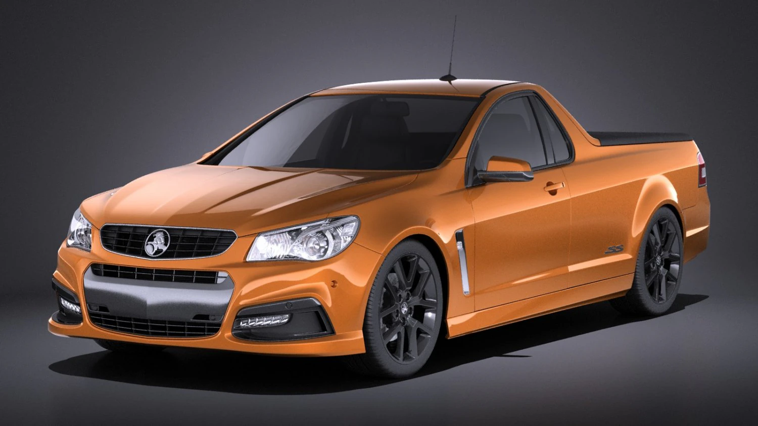 Holden VF Commodore Ute SSV 2016 vray 3D Model .c4d .max .obj .3ds .fbx .stl .blend 