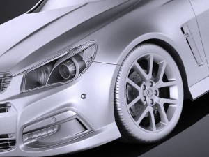 Holden VF Commodore Ute SSV 2016 vray Model 3D