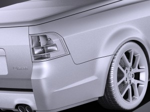 Holden VF Commodore Ute SSV 2016 vray Model 3D