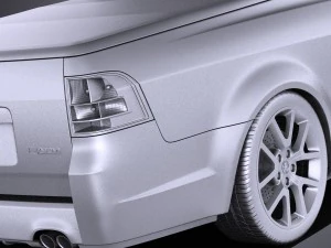 Holden VF Commodore Ute SSV 2016 vray 3D Model
