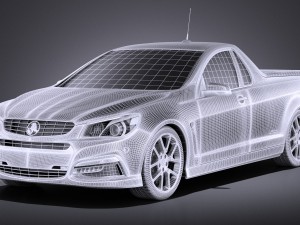 Holden VF Commodore Ute SSV 2016 vray Model 3D
