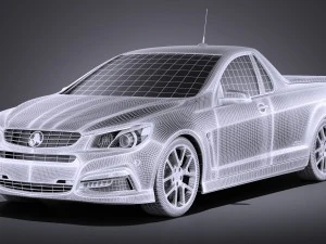 Holden VF Commodore Ute SSV 2016 vray 3D Model