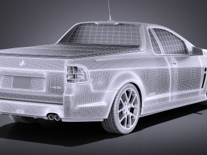 Holden VF Commodore Ute SSV 2016 vray Model 3D