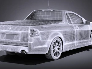 Holden VF Commodore Ute SSV 2016 vray 3D Model