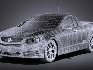 Holden VF Commodore Ute SSV 2016 vray 3D Model