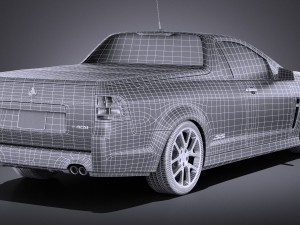 Holden VF Commodore Ute SSV 2016 vray Model 3D