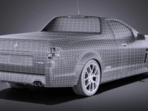 Holden VF Commodore Ute SSV 2016 vray 3D Model