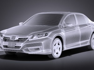 Honda Accord Phev 2015 vray 3D Model