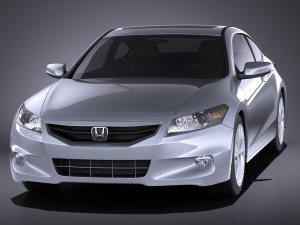 Honda Accord 2012 Coupe vray Model 3D
