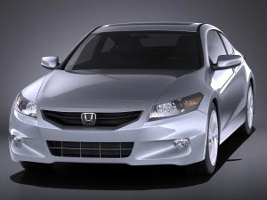 Honda Accord 2012 Coupe vray 3D Model