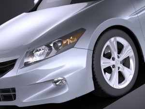 Honda Accord 2012 Coupe vray Model 3D