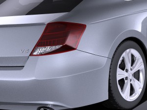 Honda Accord 2012 Coupe vray Model 3D