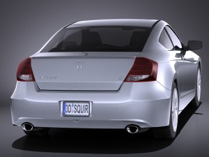 Honda Accord 2012 Coupe vray Model 3D