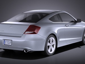Honda Accord 2012 Coupe vray Model 3D
