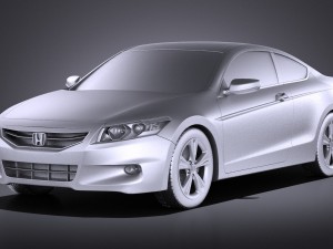 Honda Accord 2012 Coupe vray Model 3D