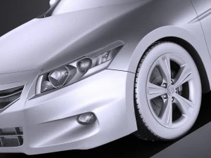 Honda Accord 2012 Coupe vray 3D Model