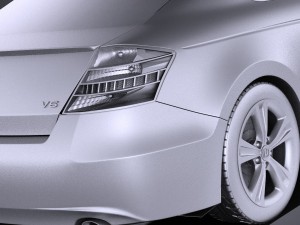 Honda Accord 2012 Coupe vray Model 3D