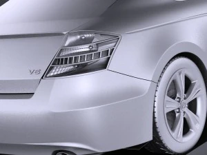Honda Accord 2012 Coupe vray 3D Model