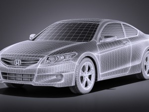 Honda Accord 2012 Coupe vray Model 3D