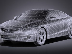 Honda Accord 2012 Coupe vray Model 3D