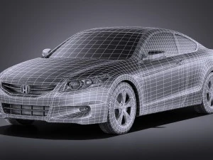 Honda Accord 2012 Coupe vray 3D Model