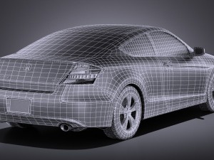 Honda Accord 2012 Coupe vray Model 3D