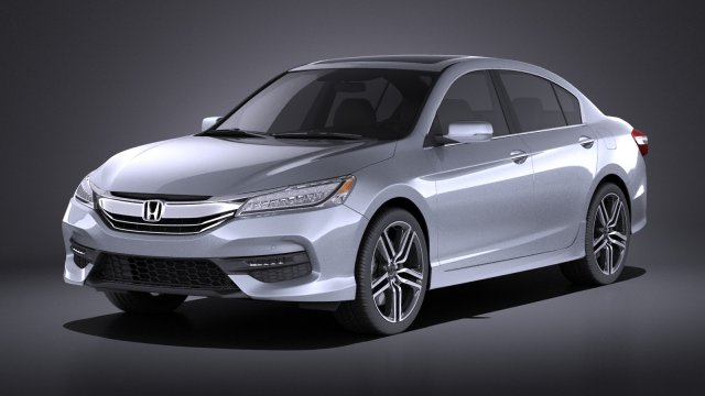 Honda Accord 2017 vray 3Dモデル .c4d .max .obj .3ds .fbx .stl .blend