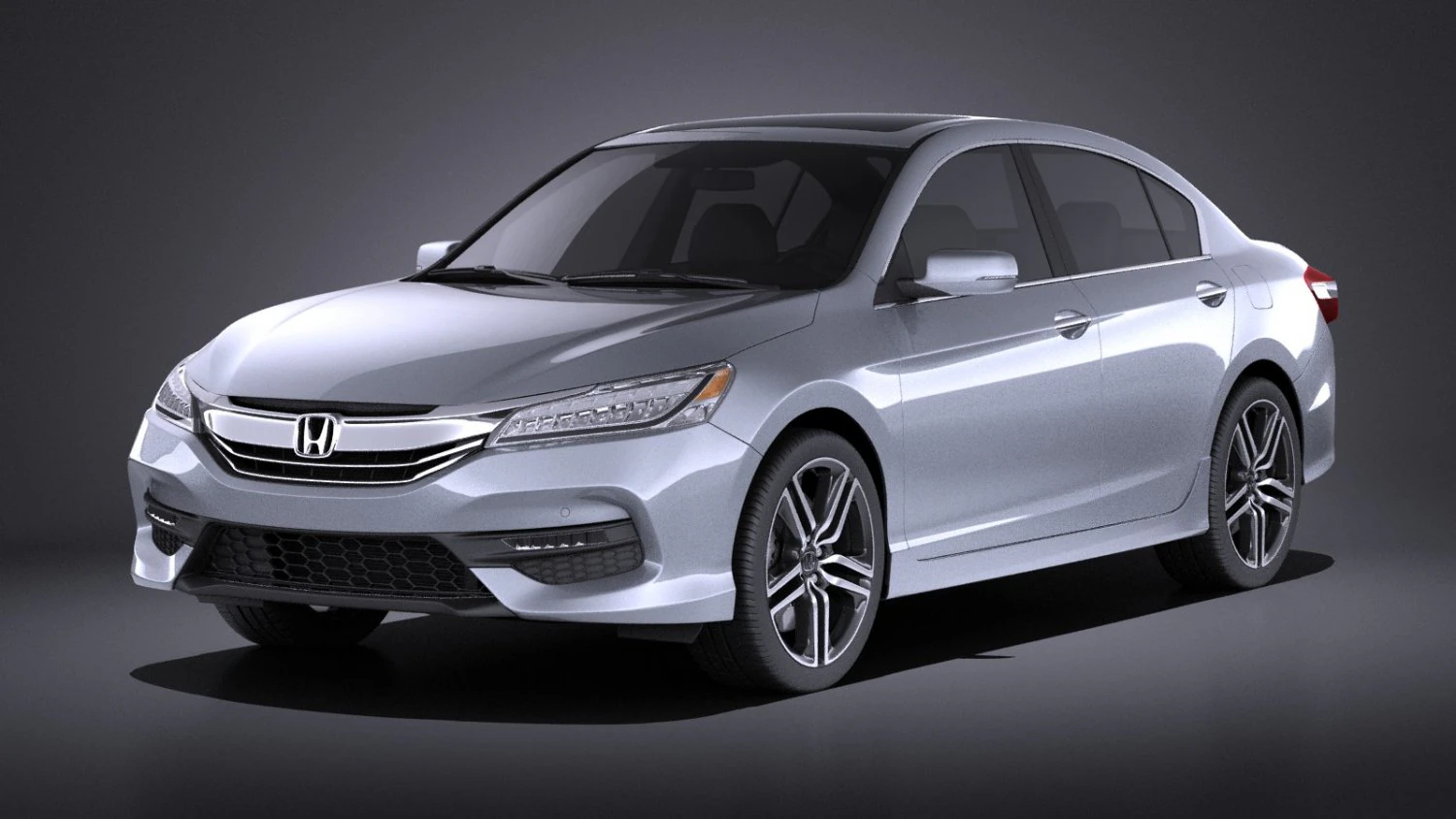 Honda Accord 2017 vray 3D Model .c4d .max .obj .3ds .fbx .stl .blend