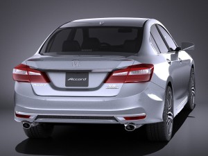 Honda Accord 2017 vray 3Dモデル