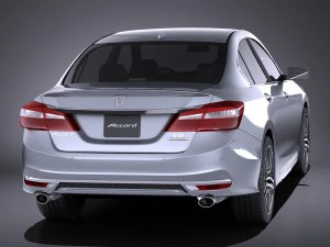 Honda Accord 2017 vray 3D Model