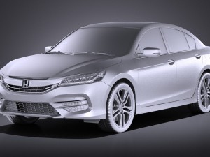 Honda Accord 2017 vray 3Dモデル