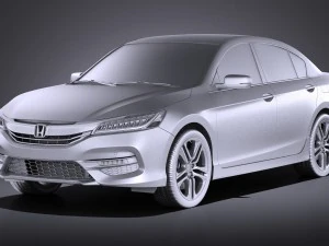 Honda Accord 2017 vray 3D Model