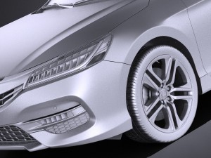 Honda Accord 2017 vray 3Dモデル