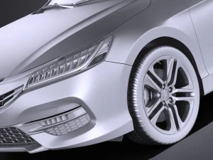 Honda Accord 2017 vray 3D Model