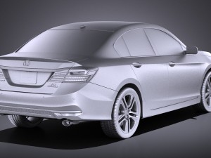 Honda Accord 2017 vray 3Dモデル