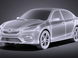 Honda Accord 2017 vray 3Dモデル
