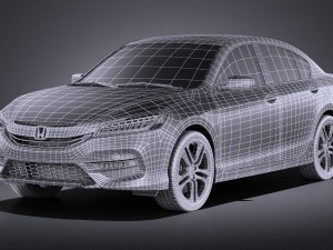 Honda Accord 2017 vray 3Dモデル