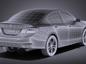 Honda Accord 2017 vray 3Dモデル