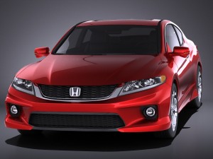 Honda Accord Coupe 2015 vray Modèle 3D