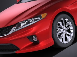 Honda Accord Coupe 2015 vray Modèle 3D