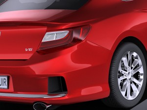 Honda Accord Coupe 2015 vray Modèle 3D